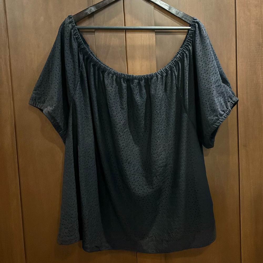 Gorgeous black eyelet top